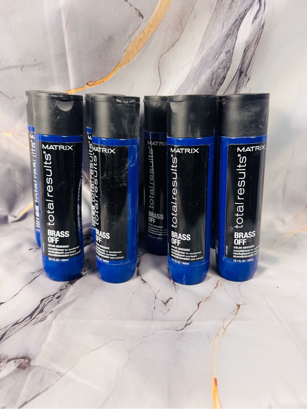 Matix Brass Off Conditioner Bottles - Blue and Black (2 bottles for $20)